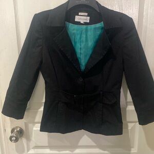Calvin Klein stretch lined fitted blazer